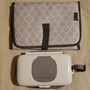 Changing Pad & On-The-Go Wipes Dispenser w/ Diaper